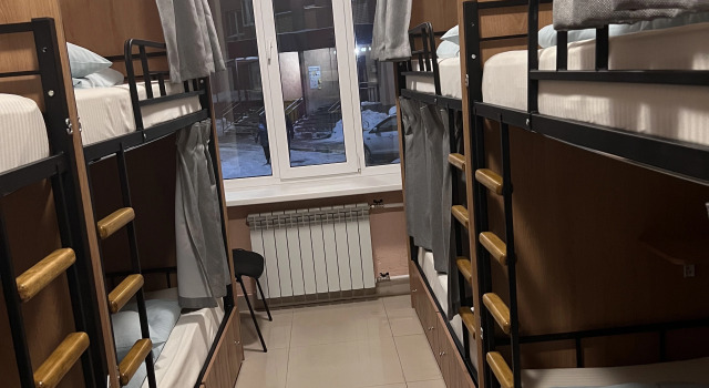 Кровать в общем номере (мужской номер) Хостел Пионер