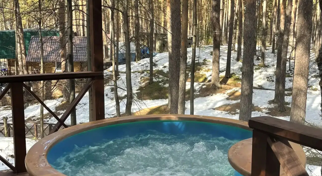 No.21 Quadruple Chalet with lake view Kristall - Turgoyak Recreation camp