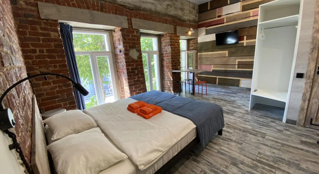 Двухместное Лофт Comfort N2 с красивым видом из окна Апартаменты LOFT Apart