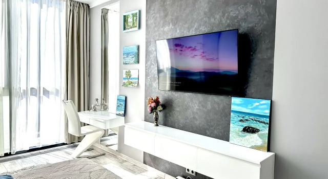 Двухместные апартаменты с балконом и с видом на море Апартаменты Sea & Sun Prestige 7 1