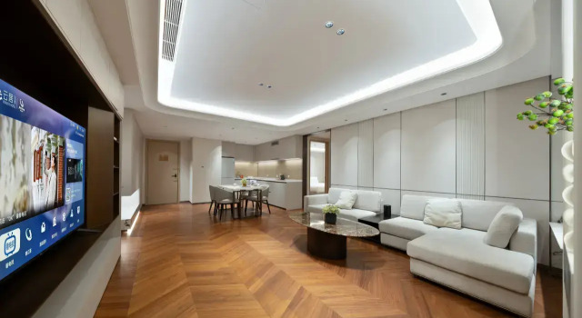 Четырёхместный люкс Luxury с видом на город Отель Yunju Beijing Shoudu Eryansuo Sanlitun