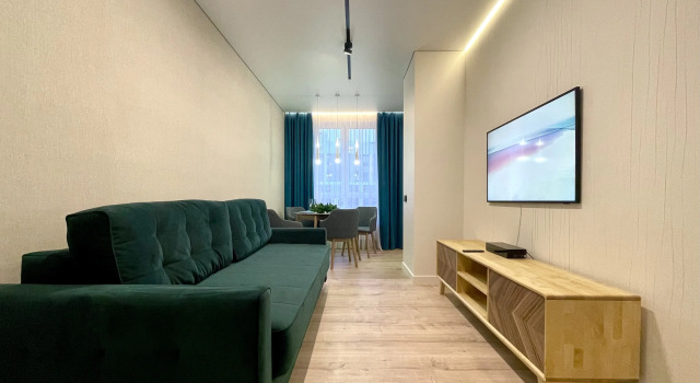 Апартаменты c 1 комнатой с балконом и с красивым видом из окна Апартаменты Rauktis City Apartments