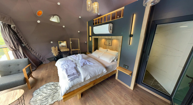 Двухместный номер Standard с балконом и с красивым видом из окна Glamping Kaledome orman evleri