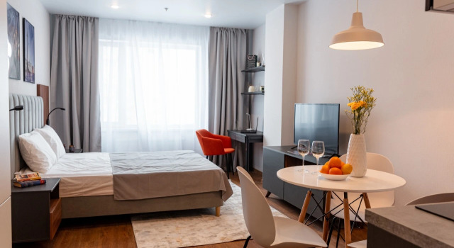 Avenyu Apart na Muzhestva Apartment hotel, Reserva ahora Hotel Vyborgski San Petersburgo