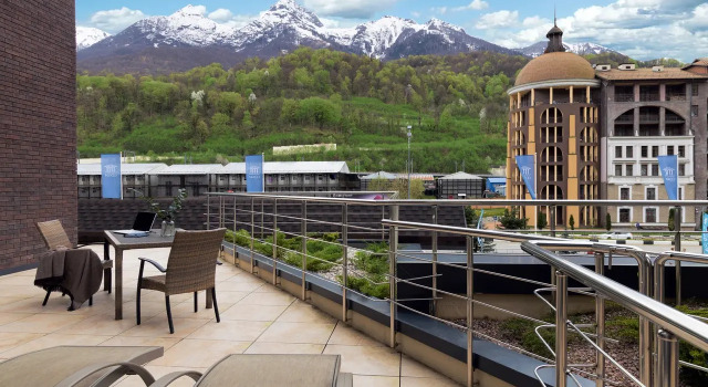 Двухместные апартаменты с террасой Комфорт Снега Apart Hotel by Provence