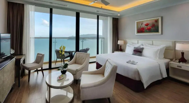 Двухместная студия oceanfront Vinpearl Beachfront Nha Trang