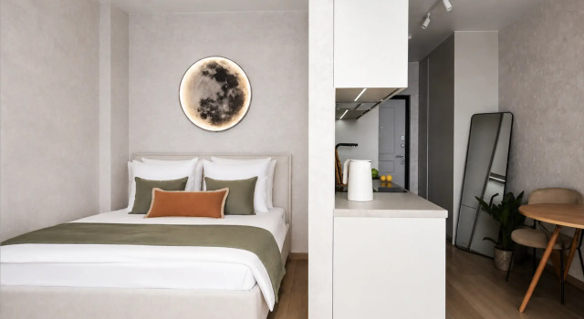 Aparts Pro Stilnaya vidovaya studiya v ZHK Panovo Park na 17 etazhe Flat, Prenota Appartamento Hotel a Samara con parcheggio, Parcheggio
