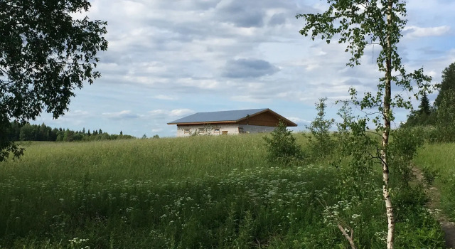 Тент с красивым видом из окна Бунгало Финский хутор