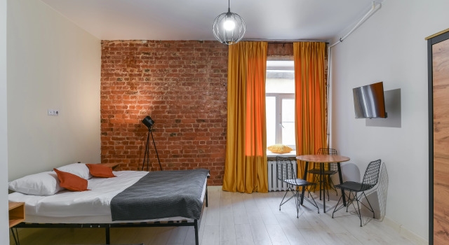 Двухместный семейный номер Standard с видом на город Меблированные комнаты Moment Loft