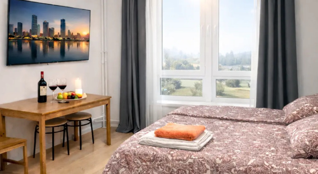Studiya Solnechnaya Flat, Buchen Sie Ferienwohnung Selenograd Oblast Moskau
