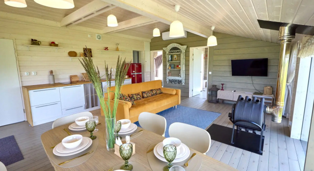 Chalet with Terrace с видом на лес или озеро База Отдыха Ива СПА