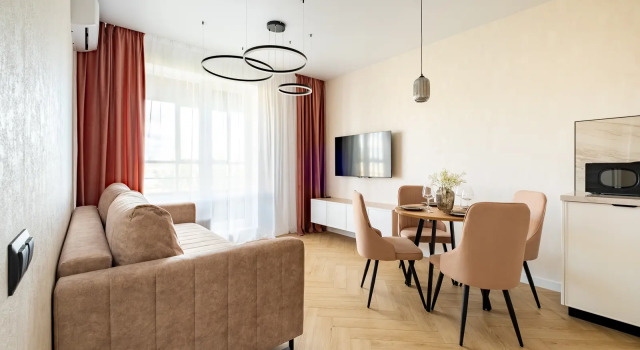 U metro Lesnaya Apartments, Book Lejlighed Vyborgsky district Sankt Petersborg, nær Lesnaya Metro Station