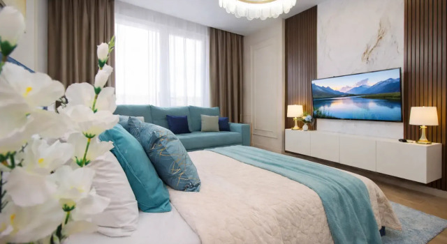 Zhk 4you Sapfir 2 Komnatnaya Kvartira S Divanom Flat, Prenota Appartamento Hotel a Almaty con parcheggio, Parcheggio