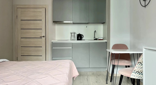 Апартаменты Студия в комфортном и новом ЖК Rauktis apartments, Забронировать Апартаменты/квартира Санкт-Петербург Россия, рядом с Площадь Мужества