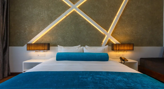 Двухместный номер Deluxe с балконом и с красивым видом из окна Отель Camelot Beach