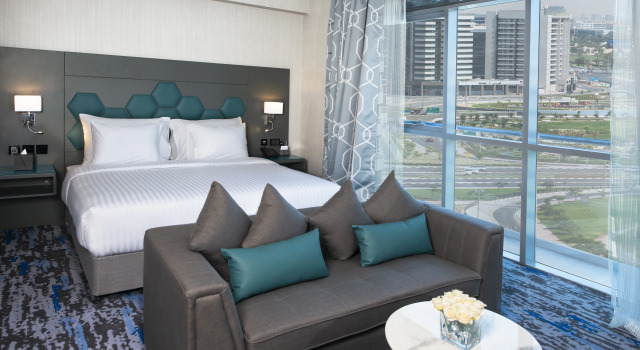 Двухместный номер Deluxe с видом на город Отель Jannah Dubai Creek