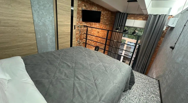 Двухместные апартаменты c 1 комнатой Апартаменты Двухуровневая студия с двумя санузлами в парке