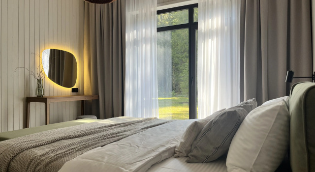 Kottedzh s Saunoy u Lesa Private house, Book Vacation Home Hotels in Karelia with Parking, Parking