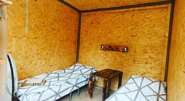 Двухместный коттедж с красивым видом из окна Camping Three poplars by VL