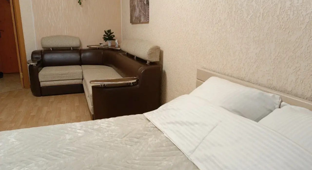 Двухместные апартаменты c 1 комнатой с балконом Квартира 1-к, 1 кровать