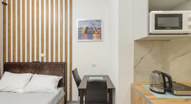 Dvukhmestnaya Studiya v Dvukh Shagakh ot Nevskogo Prospekta Mar 2 Apartments, Rezervovat Apartmán Petrohrad Rusko, poblíž Dostoevsky Museum