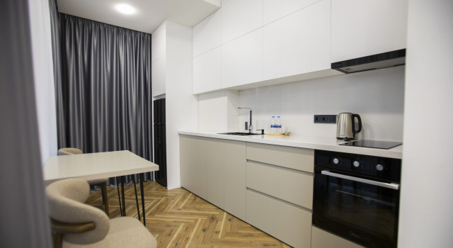 Апартаменты Deluxe с балконом и с панорамным видом Апарт-отель Solis Residence