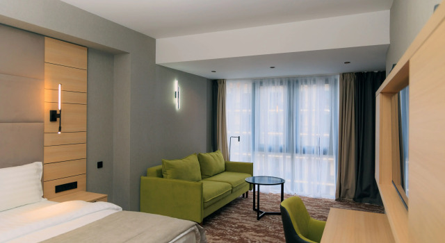 Номер панорамный Standard с красивым видом из окна Отель 7Peaks Family Resort
