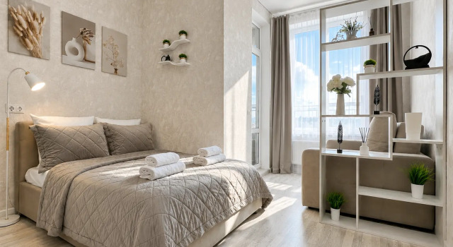 Four Seasons Shikarnaya Studiya V Prekrasnom Rayone S Vidom Na Les Flat, Rezervovat Apartmán Hotely v Bashkortostan s parkováním, Parkování