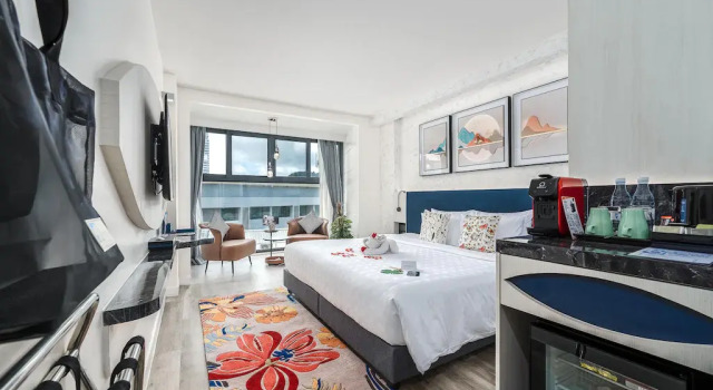 Двухместная студия Deluxe с видом на город Hotel Clover Patong Phuket
