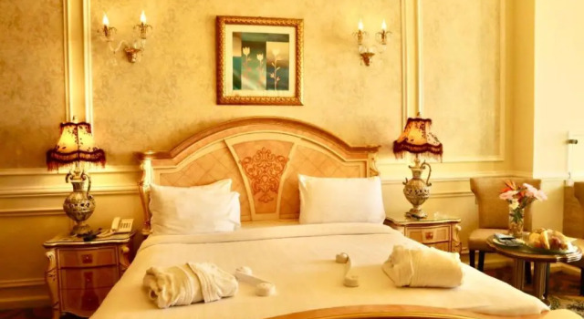 Двухместный люкс Royal с балконом и с красивым видом из окна Курортный Отель Paradise Inn Beach Resort Maamoura