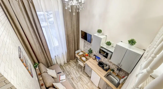 Apartamenty Evrostudiya 4 na Narvskoj (NAR4), Book Lejlighed Admiralteyskiy district Sankt Petersborg, nær Narvskaya Metro Station