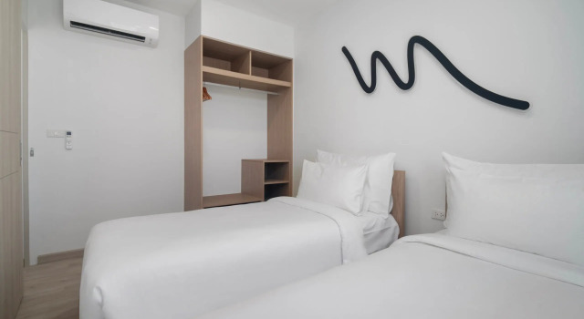 Апартаменты Premium с 2 комнатами с балконом Апарт-отель Skypark Aurora Building 3 in Laguna By Banyan Living