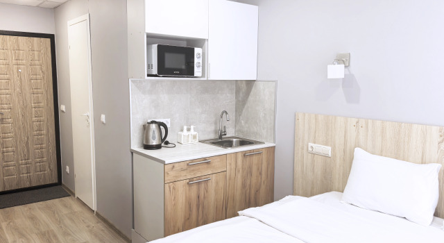 Двухместный номер Comfort с видом на внутренний двор Мебелированные комнаты MyRoom