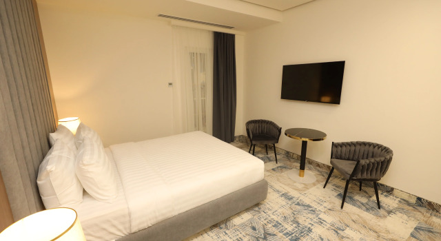Deluxe Dvoulůžkový s manželskou postelí Apartmá a výhledem do dvora Venice Complex Hotel