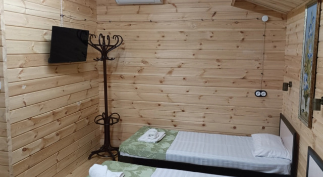 Трёхместный коттедж с балконом и с красивым видом из окна Гостевой дом Ариадна