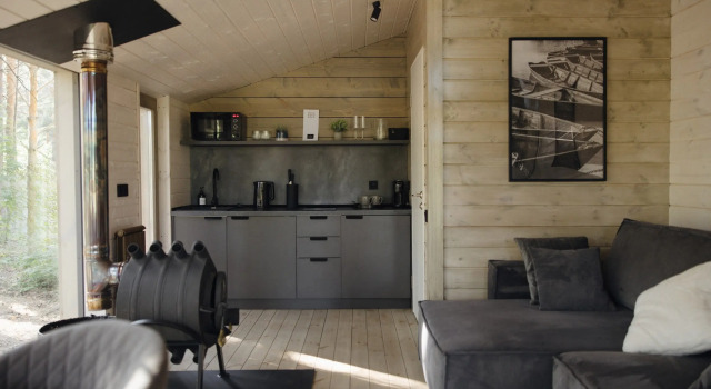 Wood Chalet с красивым видом из окна Отель Голубое озеро