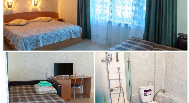 Трёхместный номер с балконом Отель Новинка
