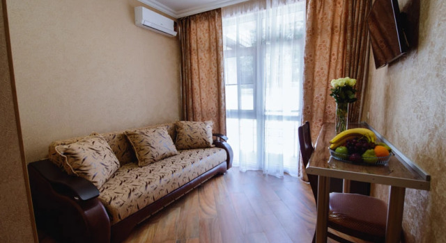 Номер Comfort с балконом и с красивым видом из окна Гостевой Дом Парус