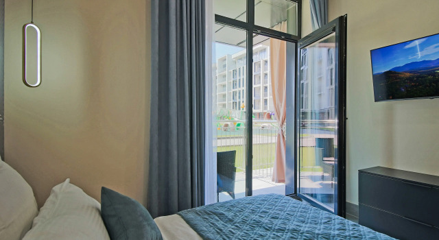 Studiya Na Pervoy Linii Morya Flat, Boek Appartement Hotels in Oblast Kaliningrad met parkeren, Parkeren