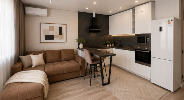 Shikarnaya Vidovaya 2 Komnatnaya Kvartira S Vidom Na Ves Gorod Flat, Buchen Sie Ferienwohnung Wladiwostok 