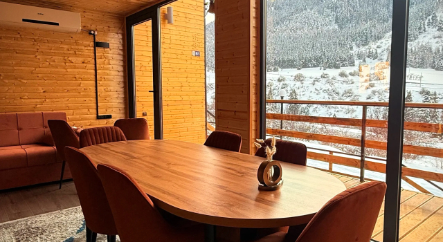 Дом Барнхаус с балконом и с видом на горы Capsule & Enesai Hotels Karakol