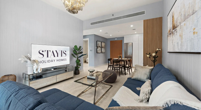 Апартаменты Stayis - Emaar Beach Front 1 BR suite With beach access, Забронировать Апартаменты/квартира Апартаменты Эмирата Дубая, рядом с Международный яхт-клуб Дубая, Апартаменты/квартира