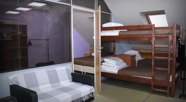 Кровать в общем номере Motel 1864 Hotel