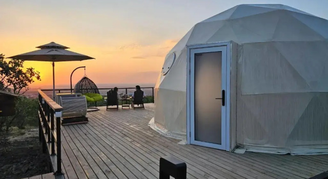 Двухместный номер Deluxe с видом на горы Глэмпинг EcoHouse by Art Hotel
