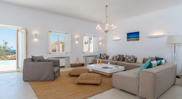 Шестиместная вилла с красивым видом из окна Вилла El Palacio Mykonos