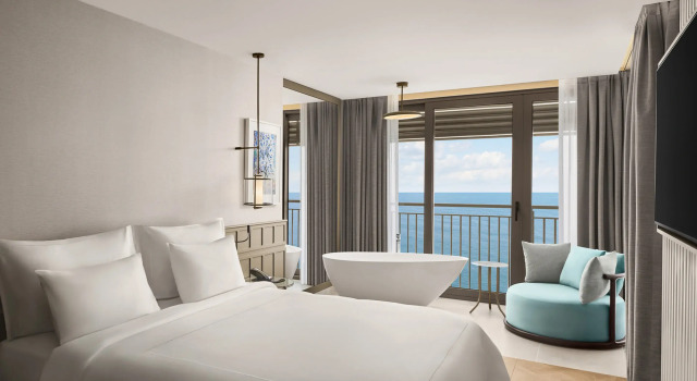 Двухместный люкс Skyline с видом на море Отель Akra Antalya