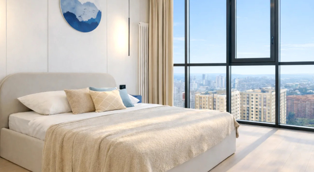Квартира Просторная Cтудия у Южного рынка — Liberty Sity Apartments, Забронировать Апартаменты/квартира Кировский район Уфа, рядом с ТРЦ Иремель