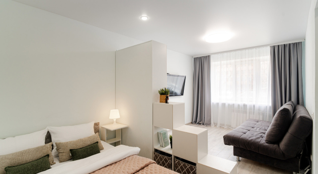 Uyutnaya V Neftyanikakh Flat, Boek Appartement Omsk 