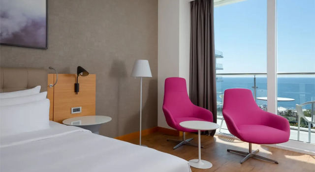 Двухместный номер Представительский с балконом и с видом на море Radisson Collection Парадиз СПА, Сочи