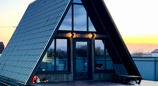 Частный дом A-Frame, Забронировать Дом для отпуска Отели Ольгинского сельского поселения с парковкой, Парковка